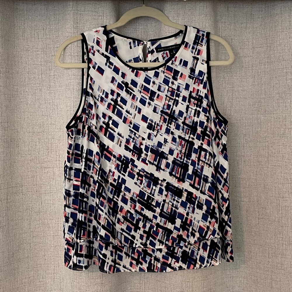 WHBM drapey flowy sleeveless blouse